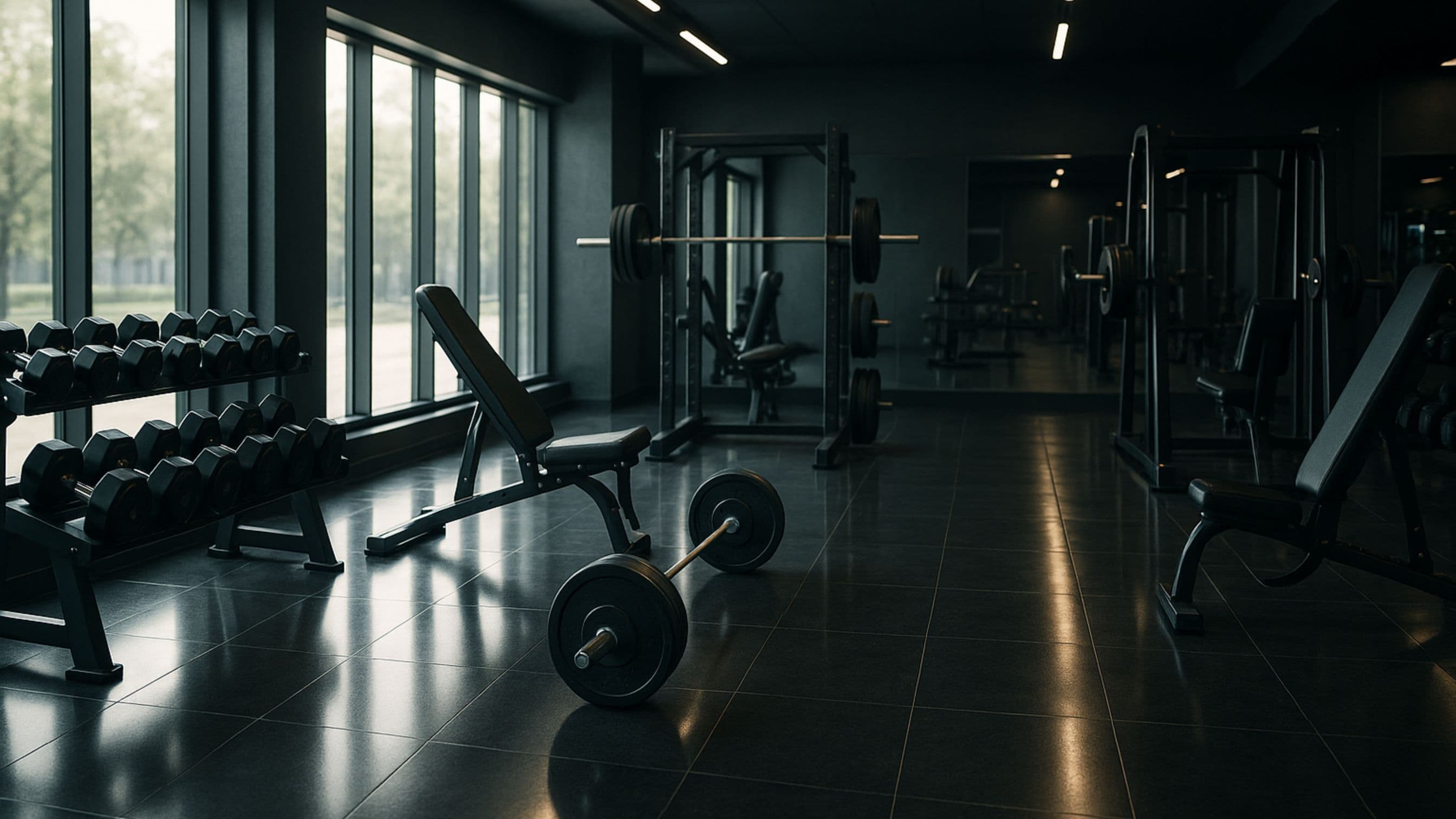 Corporate fitness background